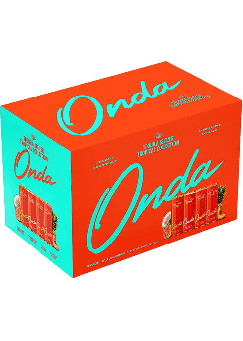 ONDA TEQUILA SELTZER Variety Pack Tropical 8PK