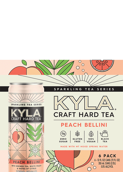 KYLA Peach Bellini Hard Tea 6 Pack