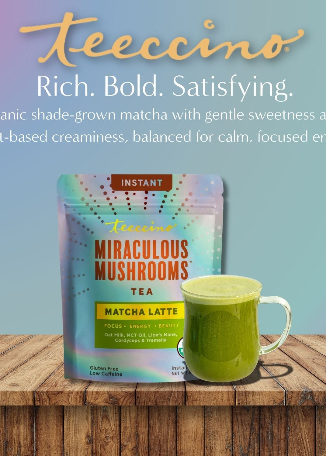 Miraculous Mushrooms® Matcha Latte