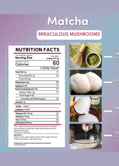 Miraculous Mushrooms® Matcha Latte