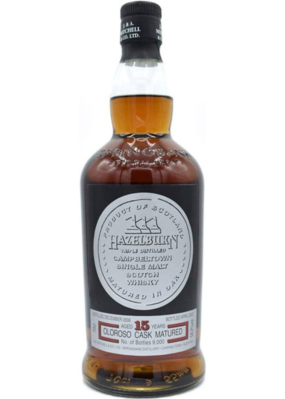 SPRINGBANK Hazelburn Scotch 15 Year Oloroso Cask Single Malt Scotch
