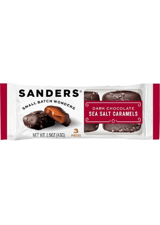 SANDERS Original Dark Chocolate Sea Salt Caramels 3pk