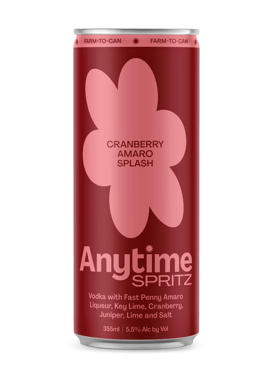 ANYTIME SPRITZ Cranberry Amaro Splash