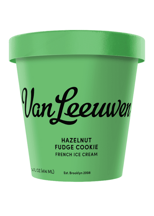 VANLEEUWEN Hazelnut Fudge Cookie Ice Cream