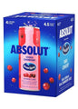 ABSOLUT VODKA Vodka Cranberry 4 Pack