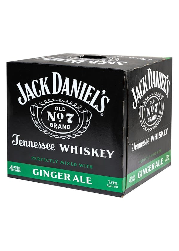 JACK DANIEL'S Jack & Ginger Ale 4 Pack