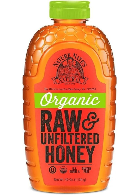 NATURE NATE'S 100% Pure Organic Honey