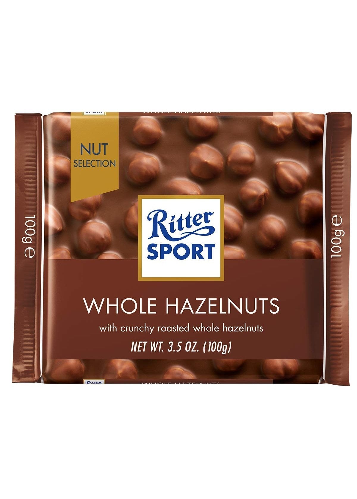 RITTER SPORT Milk Chocolate With Whole Hazelnuts