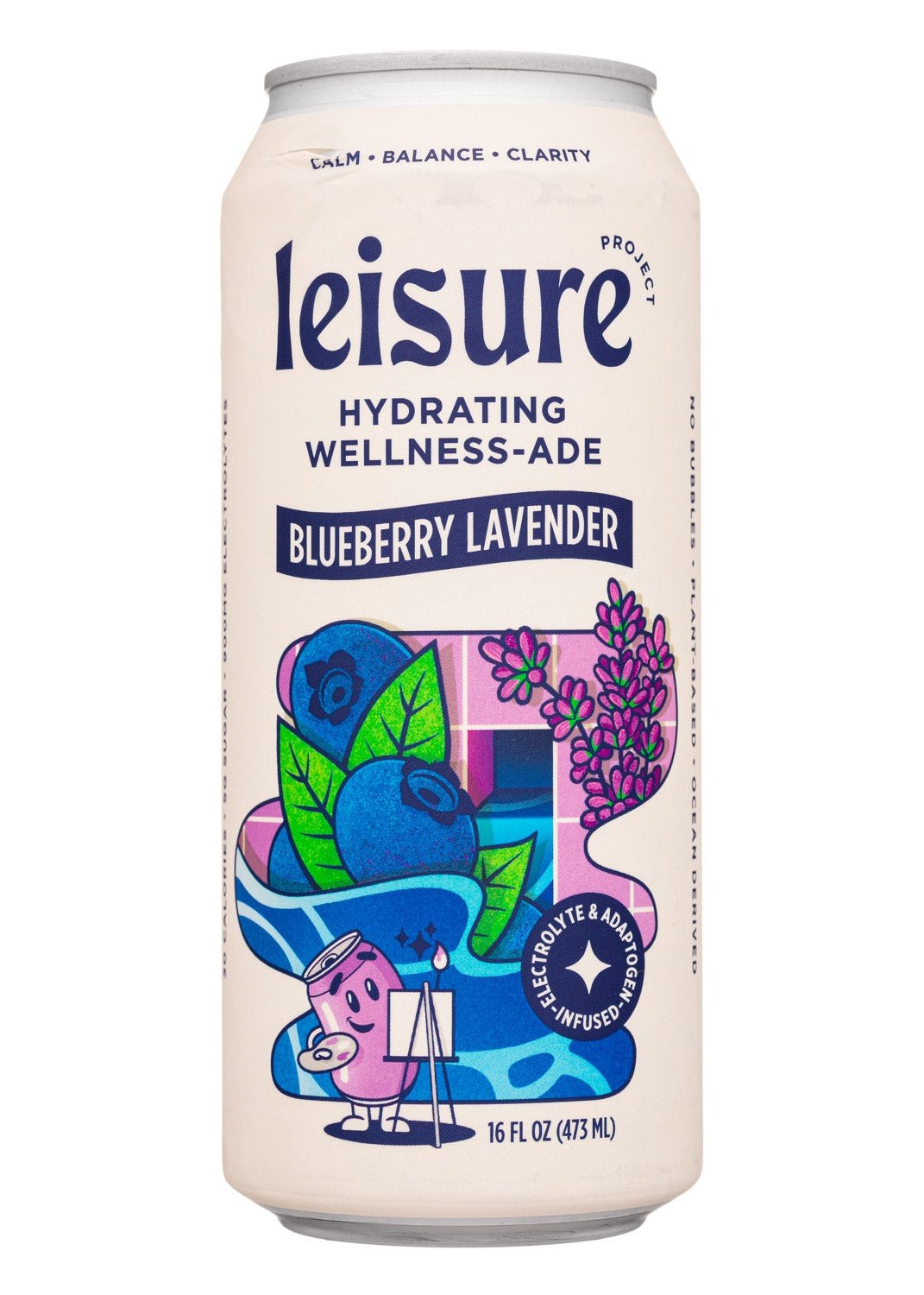 LEISURE Blueberry Lavender Electrolyte Refresher