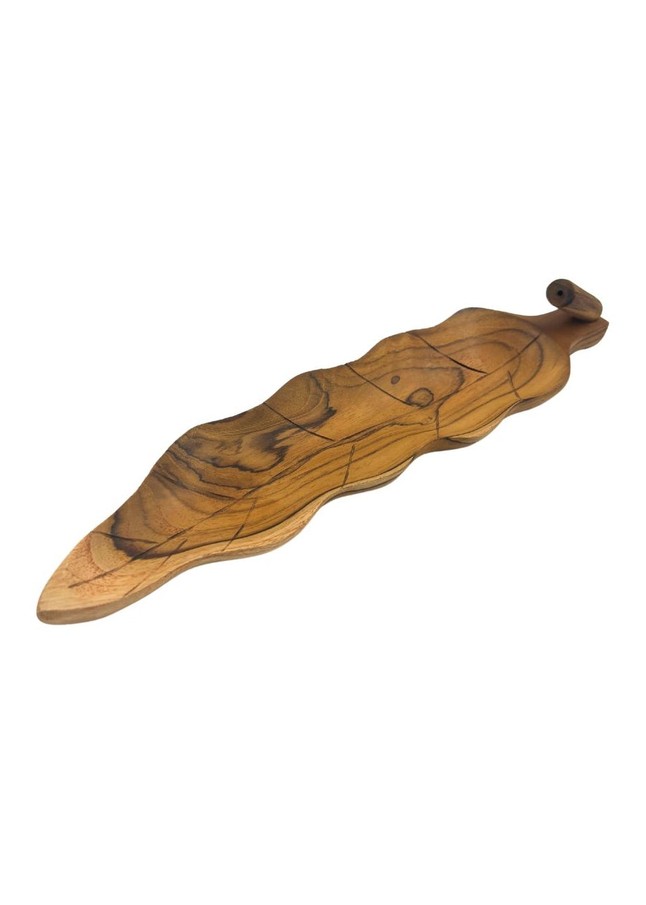 EARTH'S ELEMENTS WELLNESS Teak Root Leaf Incense Stick Burner