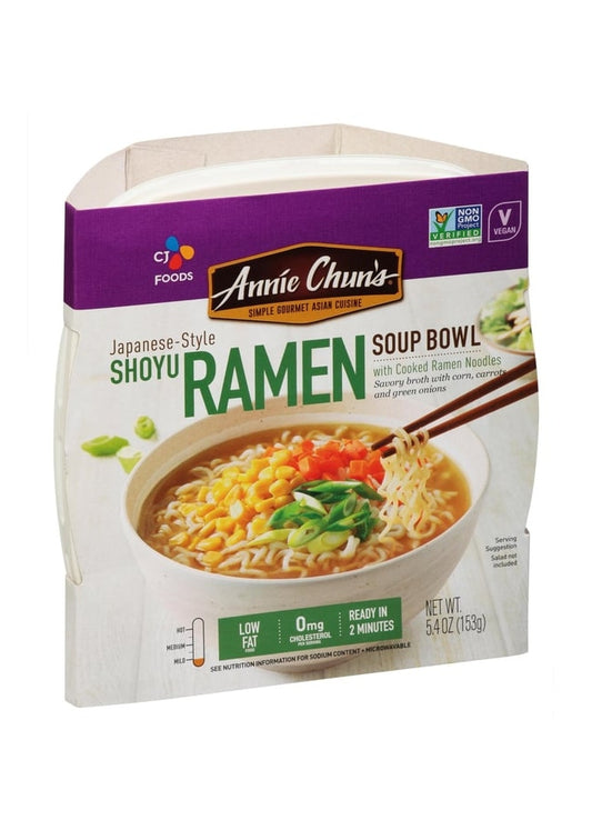 ANNIE CHUN'S Shoyu Instant Ramen Soup Bowl