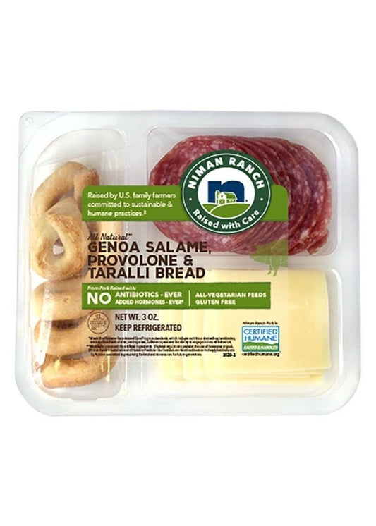 NIMAN RANCH Genoa Salami, Provolone & Taralli Snack Pack