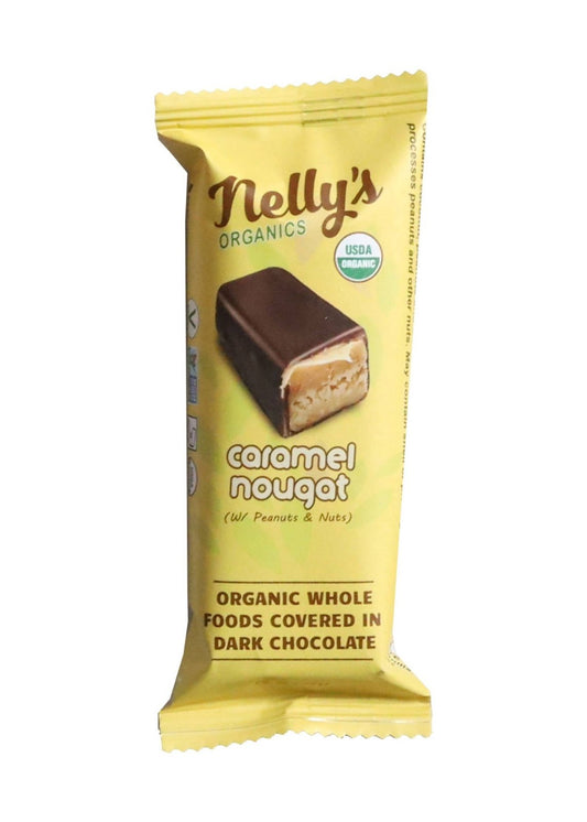 NELLY'S Organic Caramel Nougat Bar