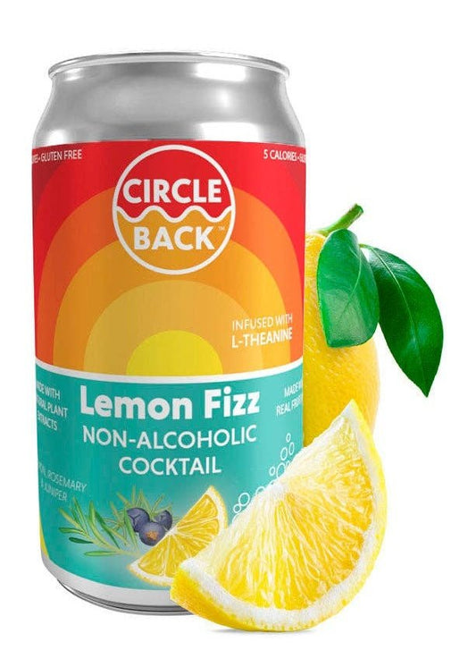 CIRCLE BACK Lemon Fizz Non-Alcoholic Cocktail