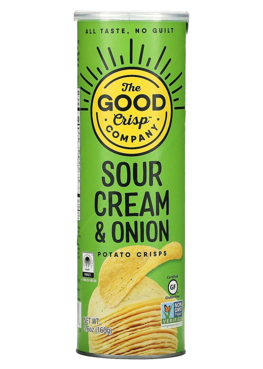 THE GOOD CRISP COMPANY Sour Cream & Onion Gluten Free Potato Chips