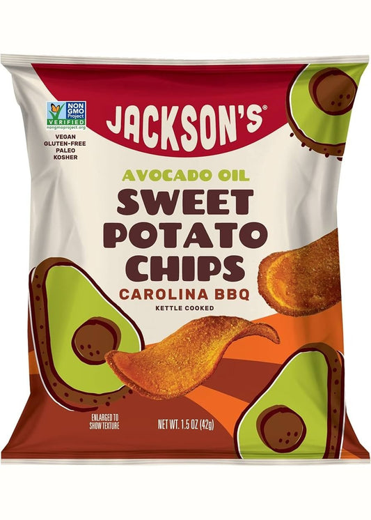 JACKSON'S CHIPS Carolina Barbecue Sweet Potato Chips With Avocado Oil