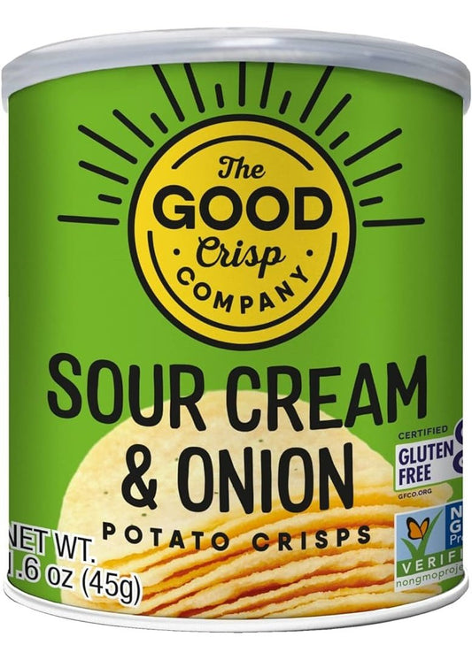 THE GOOD CRISP COMPANY Sour Cream & Onion Gluten Free Potato Chips Small