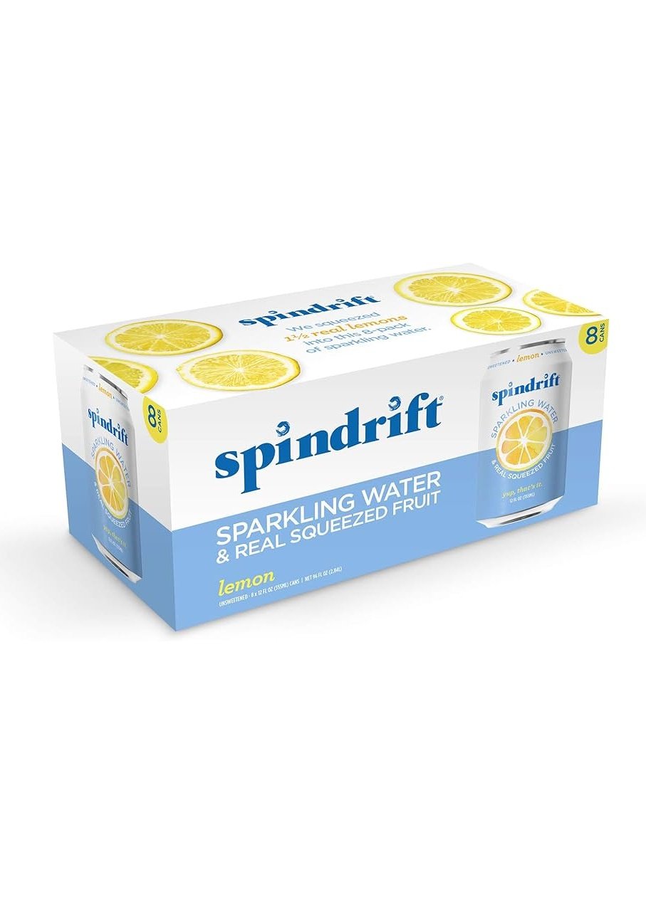 SPINDRIFT Lemon Sparkling Water 8pk