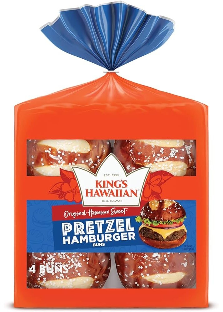 KINGS HAWAIIAN BREAD Pretzel Bun Hamburger