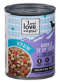 I & LOVE & YOU Gobble It Up Stew Dog Food Can