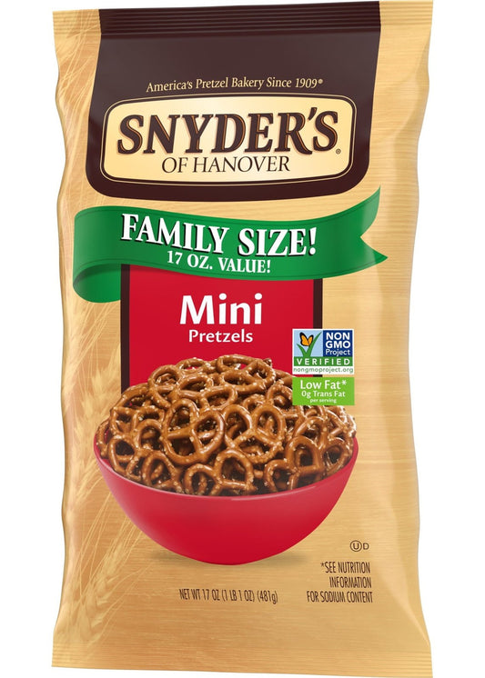 SNYDER'S OF HANOVER Family Size Mini Pretzels