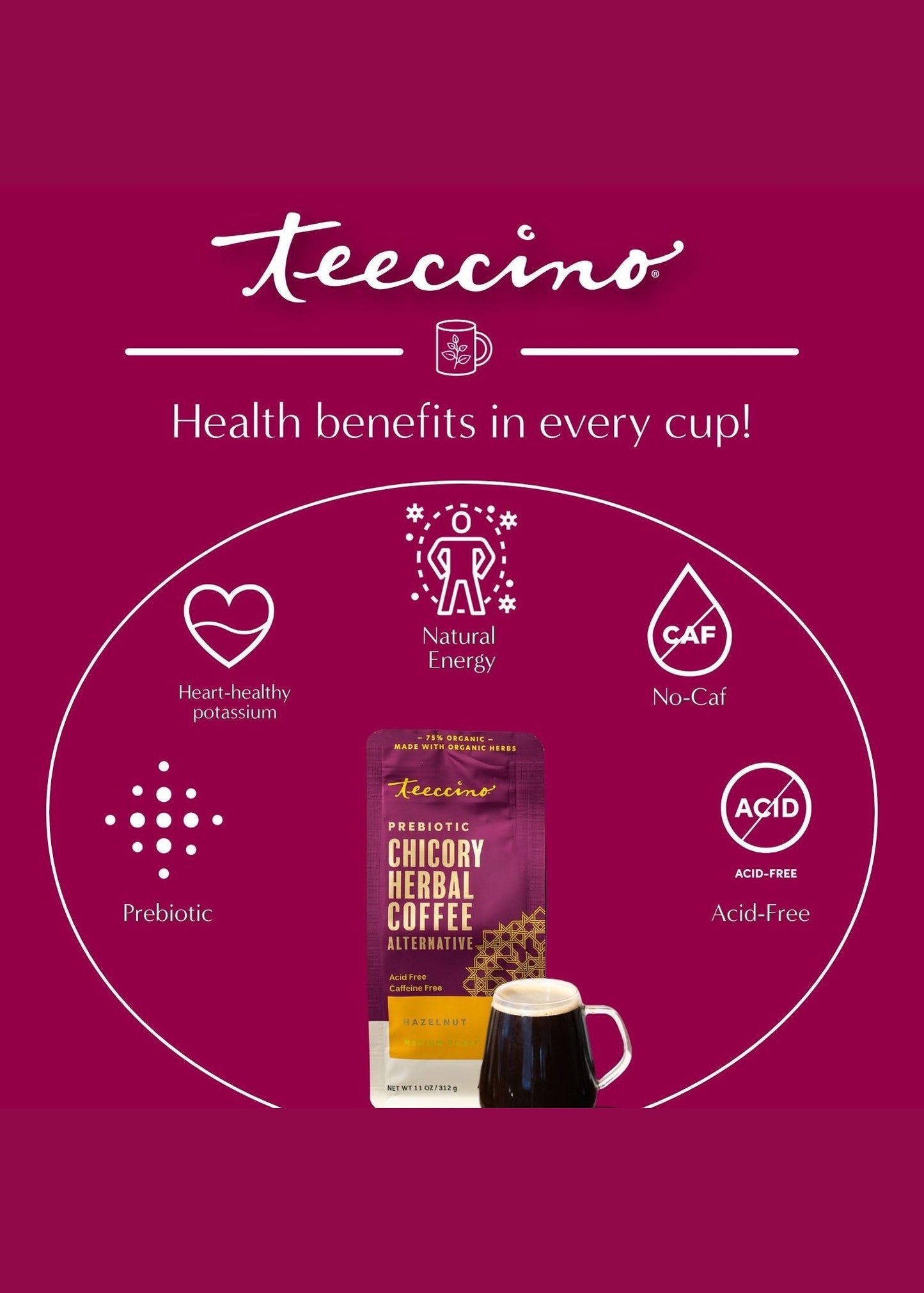 Hazelnut Chicory Herbal Coffee
