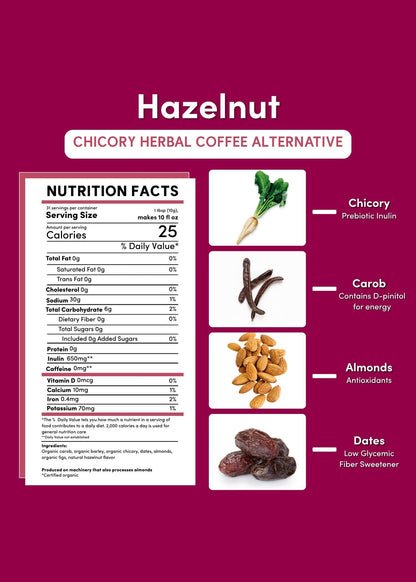 Hazelnut Chicory Herbal Coffee