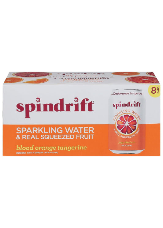 SPINDRIFT Blood Orange Tangerine Sparkling Water 8pk