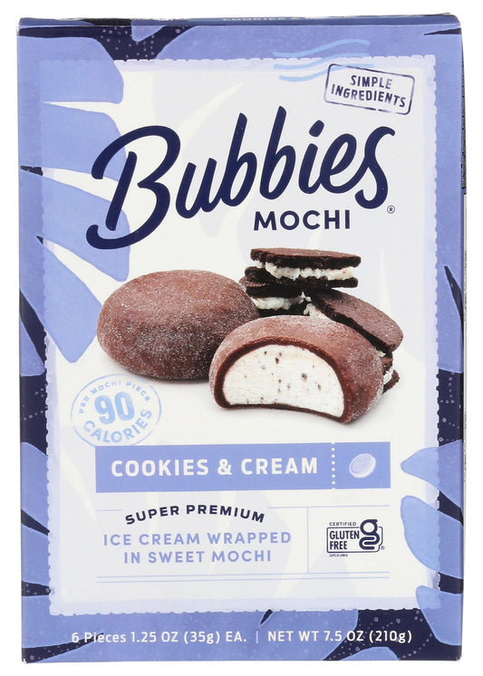 BUBBIES Cookies N' Cream Mochi Ice Cream