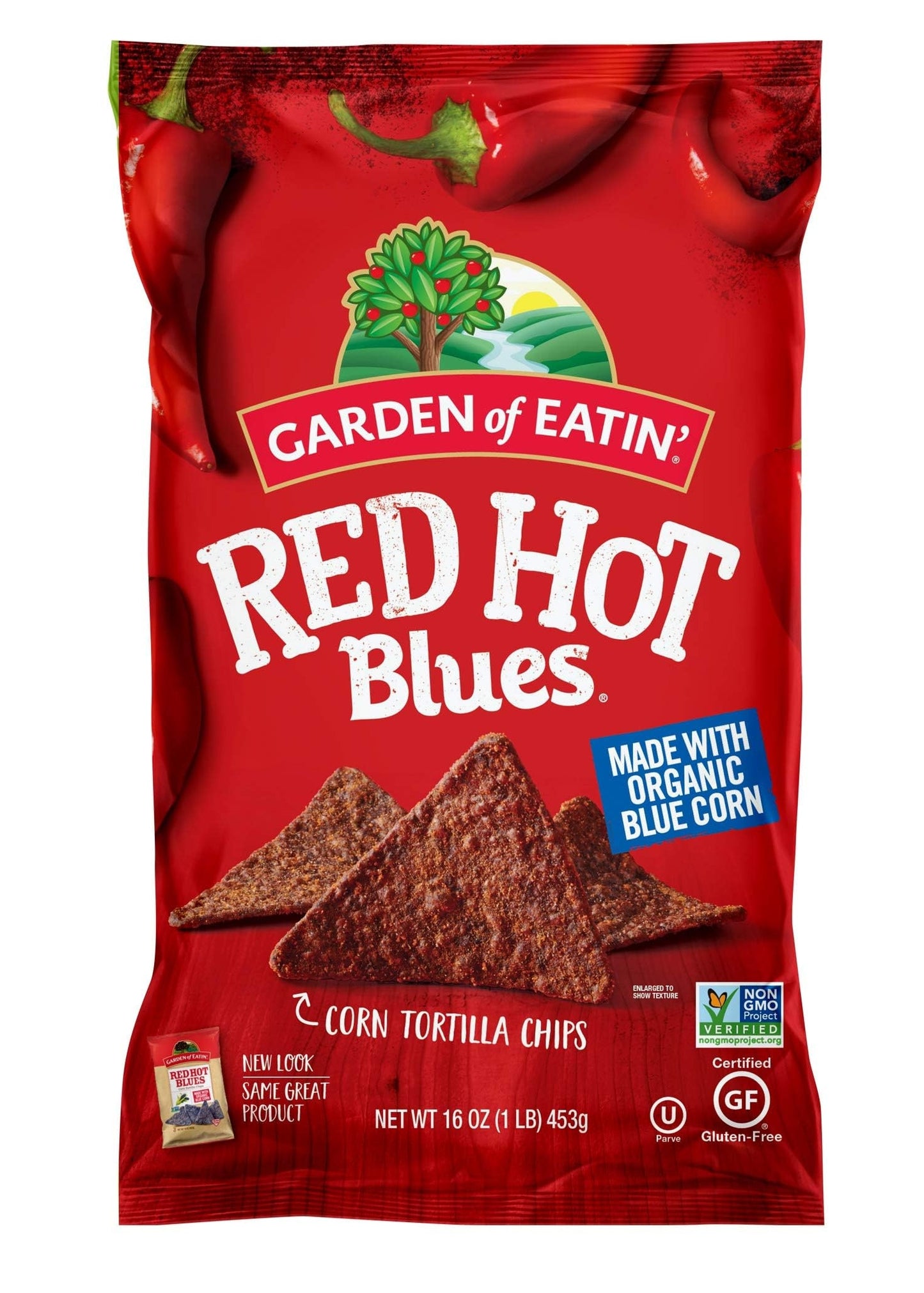 GARDEN OF EATIN Red Hot Blues Corn Tortilla Chips