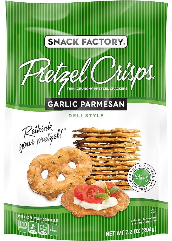 SNACK FACTORY Honey Garlic Parmesan Pretzel Crisps