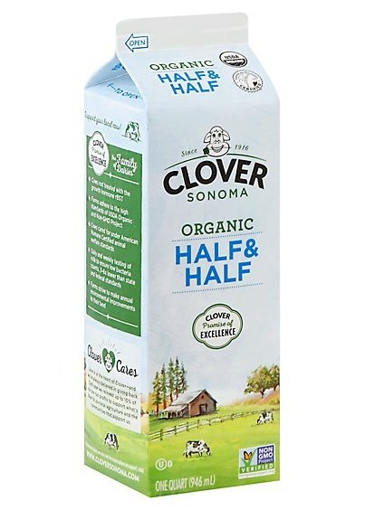 CLOVER FARMS Organic Half & Half 32oz