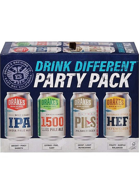 DRAKE'S BREWING Drink Different Party Pack 12pk