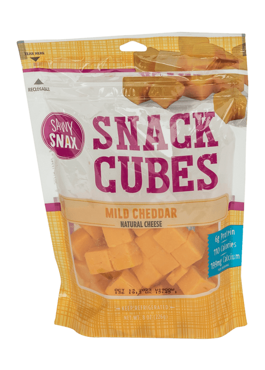 SAVVY SNAX Mild Cheddar Snack Cubes