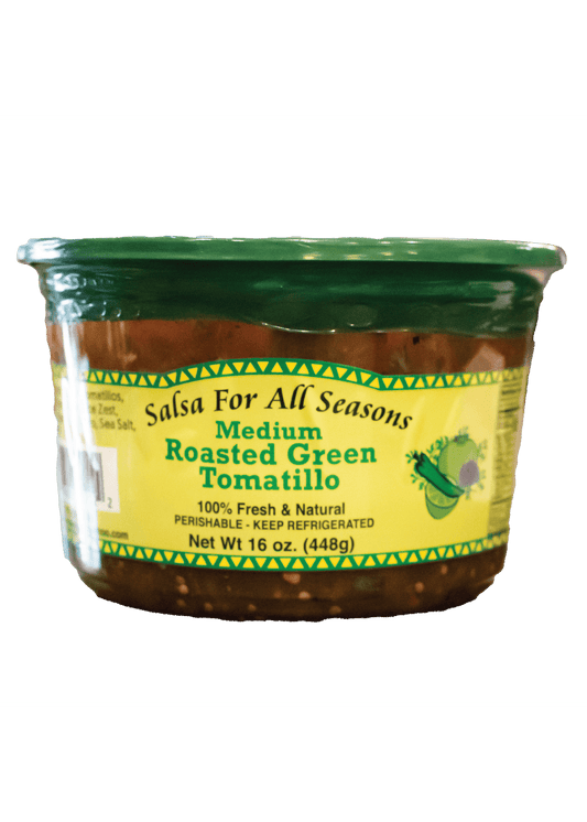 SALSA FOR ALL SEASONS Roasted Medium Green Salsa