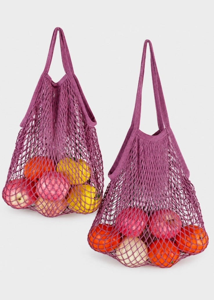 Cotton Woven Mesh Shopping Tote Bag