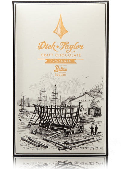 DICK TAYLOR Belize Toledo 72% Dark Chocolate Bar