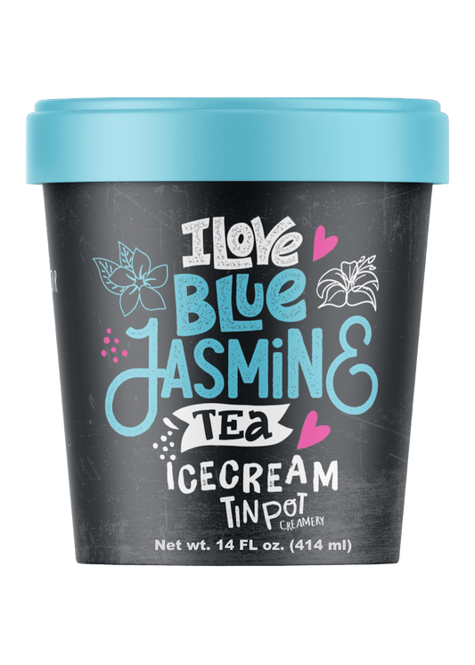TIN POT CREAMERY Jasmine Blue Tea Ice Cream