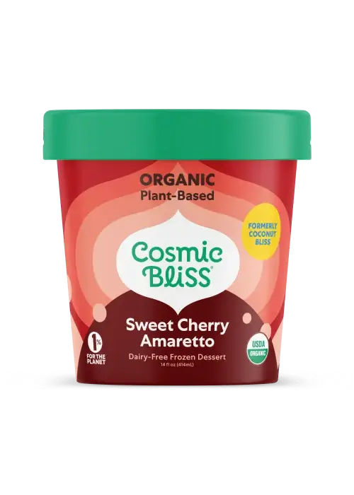 COSMIC BLISS Sweet Cherry Amaretto Ice Cream