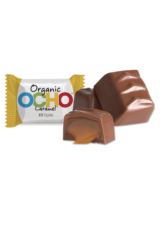 OCHO CANDY Organic Milk Chocolate Caramel Mini Bar