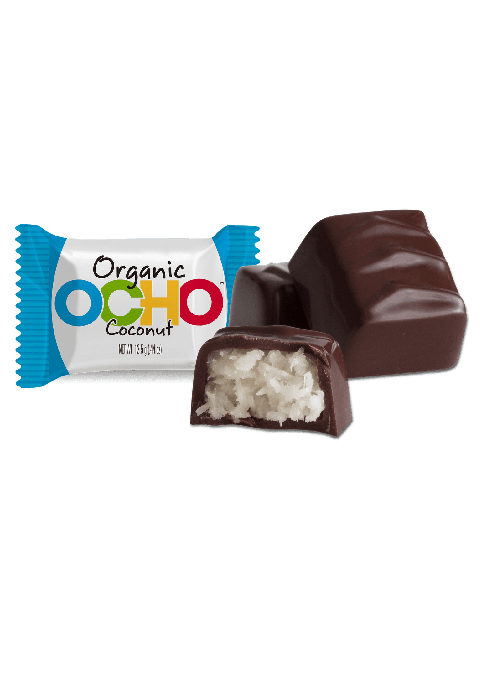 Coco Candy OCHO CANDY Organic Dark Chocolate Coconut Mini Bar – Howden Market