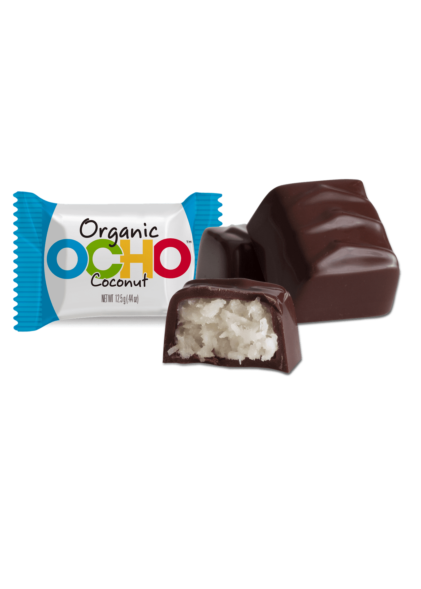 OCHO CANDY Organic Dark Chocolate Coconut Mini Bar