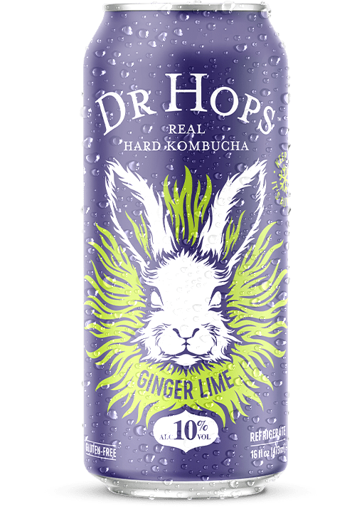 DR. HOPS Ginger Lime Hard Kombucha