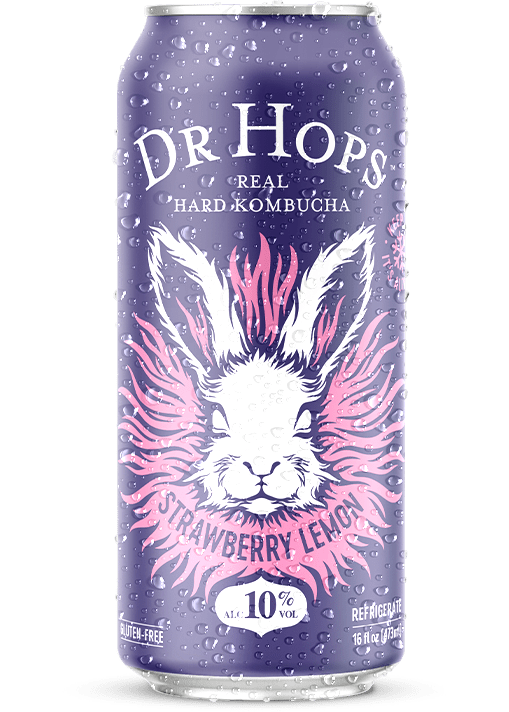 DR. HOPS Strawberry Lemon Hard Kombucha