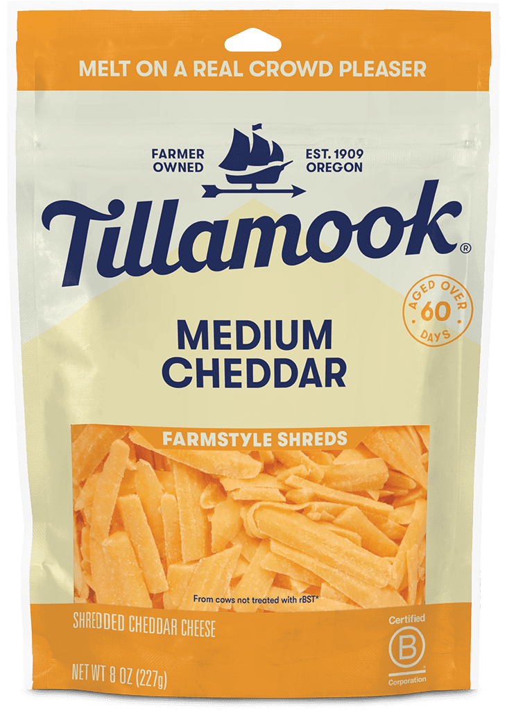 TILLAMOOK Medium Cheddar Farmstyle Shredded Cheese