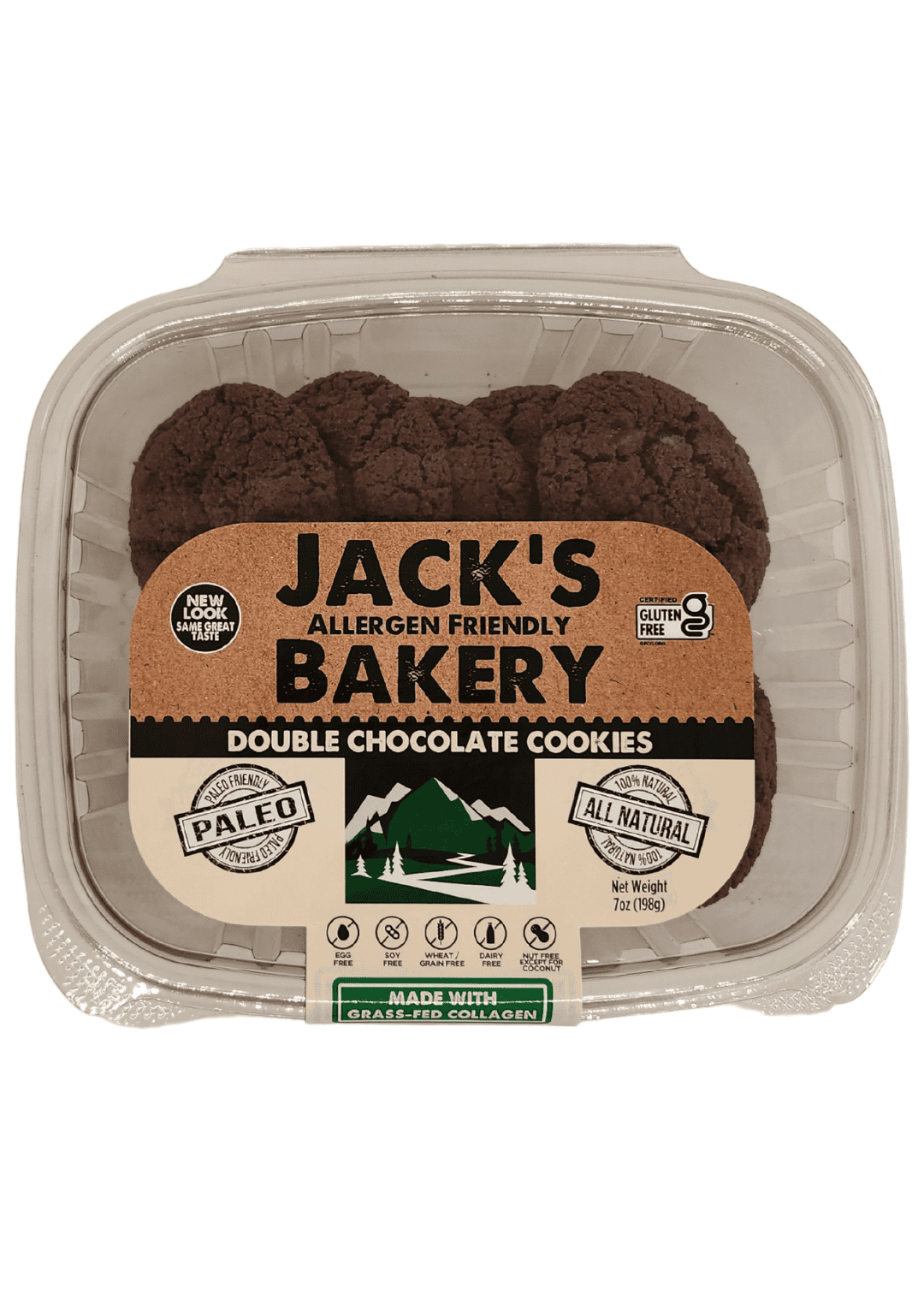 JACK'S BAKERY Double Chocolate Paleo Cookies