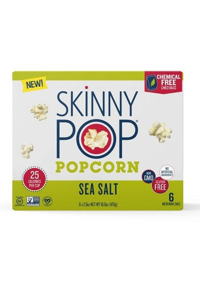 SKINNY POP Seasalt Microwave Popcorn