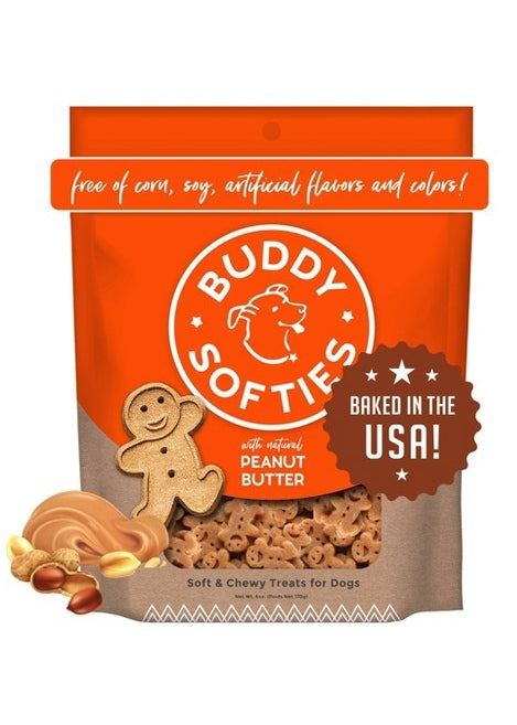 BUDDY BISCUITS Soft & Chewy Peanut Butter Dog Treats