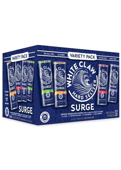 WHITE CLAW Surge Variety Pack 12pk