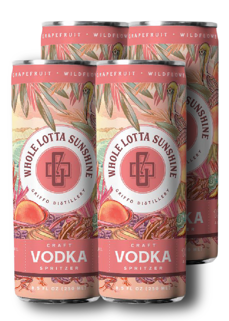 GRIFFO DISTILLERY Whole Lotta Sunshine Vodka Cocktail 4PK